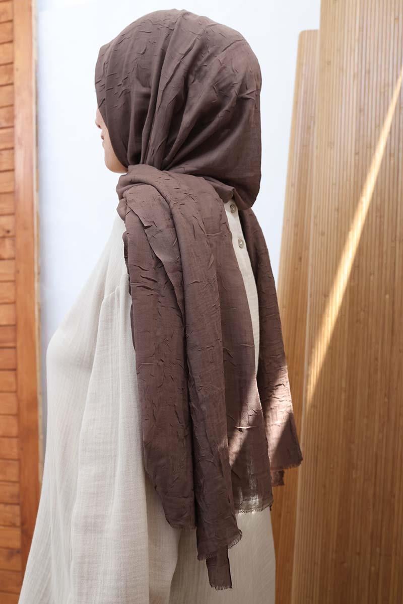 Bitter Brown-Bamboo Krash Shawl