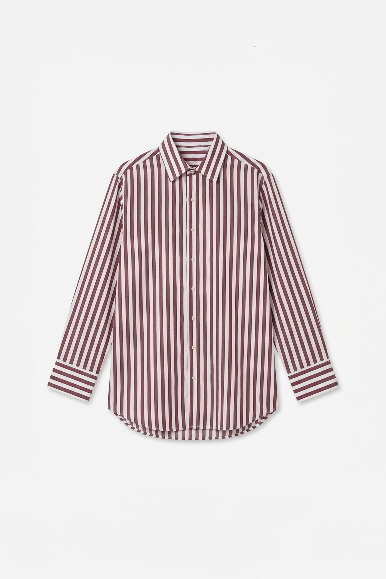 Bordo-Beyaz01-Gizli Patlı Gömlek Tunik