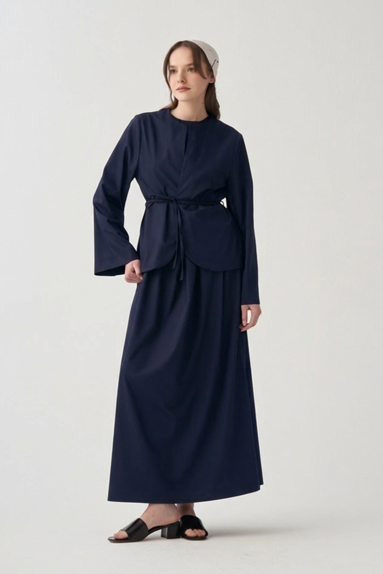 Marine-Veste col mao