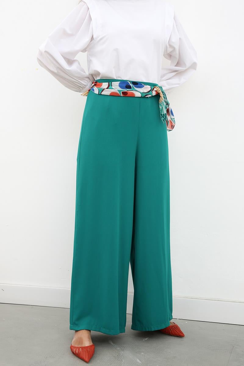 Emerald-Wide Leg Trousers