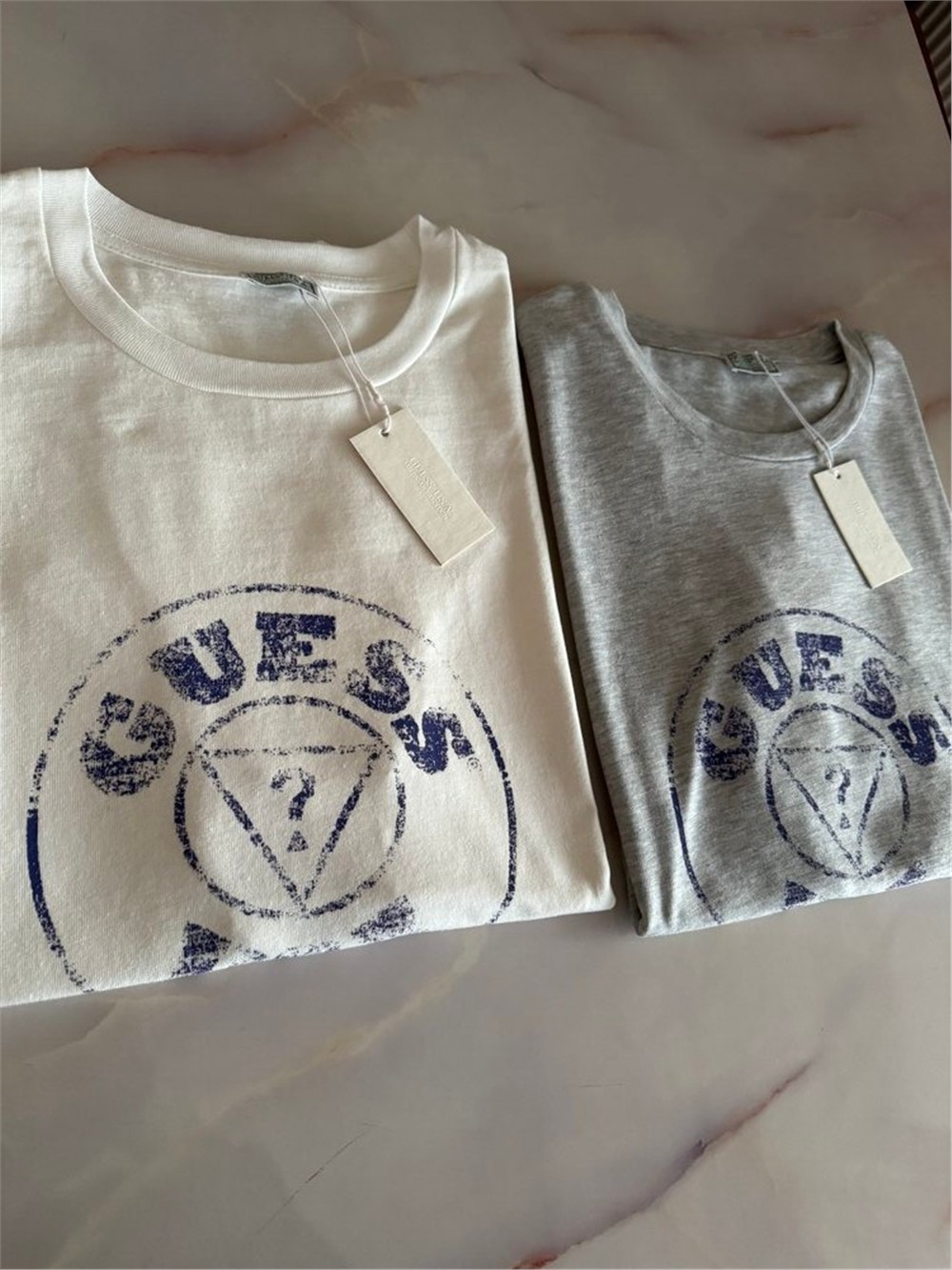 Eskitme baskılı t-shirt · 2