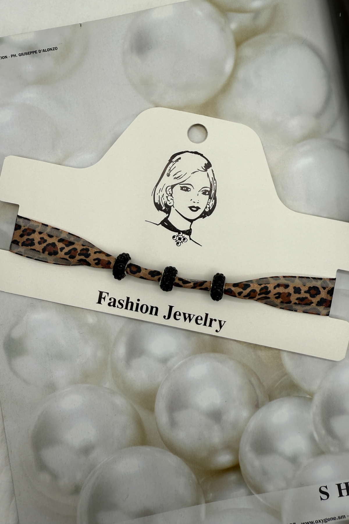 3E36F0EC - LEOPAR DETAYLI CHOKER KOLYE