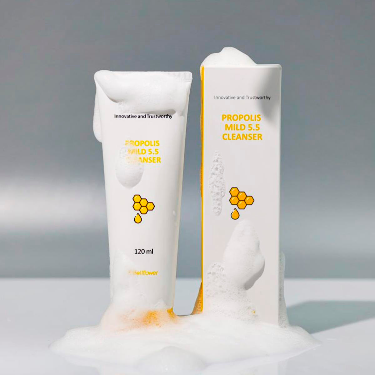 5.5 PH Nazik Formüllü Nemlendirici, Aydınlatıcı Ve Yatıştırıcı Propolis İçeren Cilt Ve Makyaj Temizleyici Jel 120ml