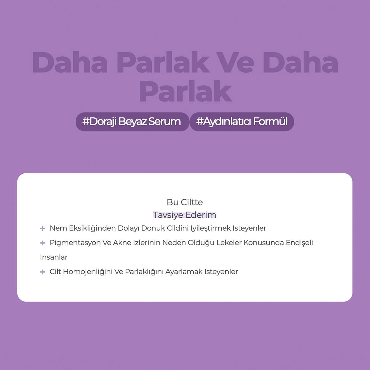 Arbutin, Adenozin, Placodyn İçeren Leke ve Kırışıklık Karşıtı Aydınlatıcı Solution Serum 30ml