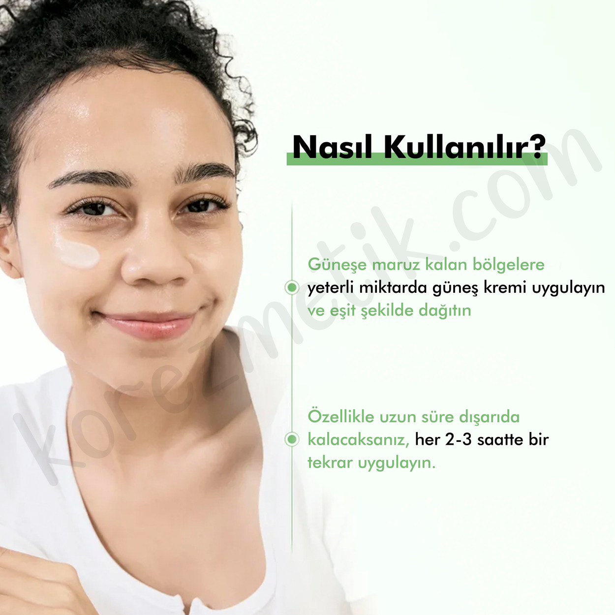 Dr. Althea Beyaz Çay ve Sodium DNA İçeren Yatıştırıcı Etkili Green Tea Fresh Güneş Kremi Spf50+ Pa++++ 45ml