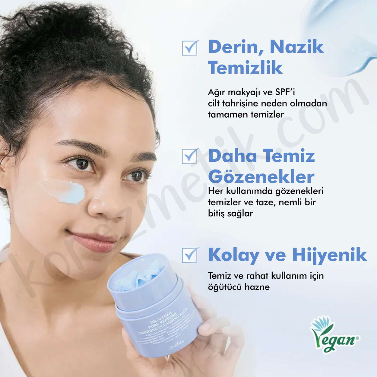 Dr. Althea Gözenek Arındırıcı Pore Refresh Grinding Cilt Ve Makyaj Temizleyici Balm - 50ml