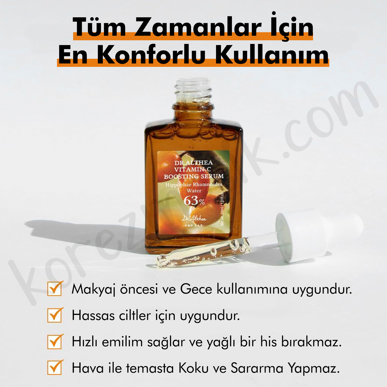 Dr. Althea %63 Vitamin C Boosting Serum - Traneksamik Asit İçeren Leke Ve Yaşlanma Karşıtı - 30ml