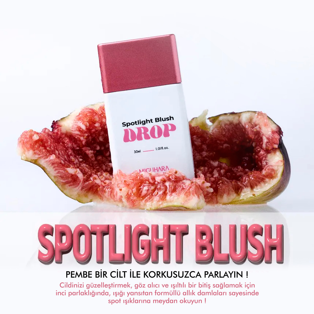 Miguhara Bakım Yapan Hibrit Allık - Spotlight Blush Drop Sugar Fairy - 30ml