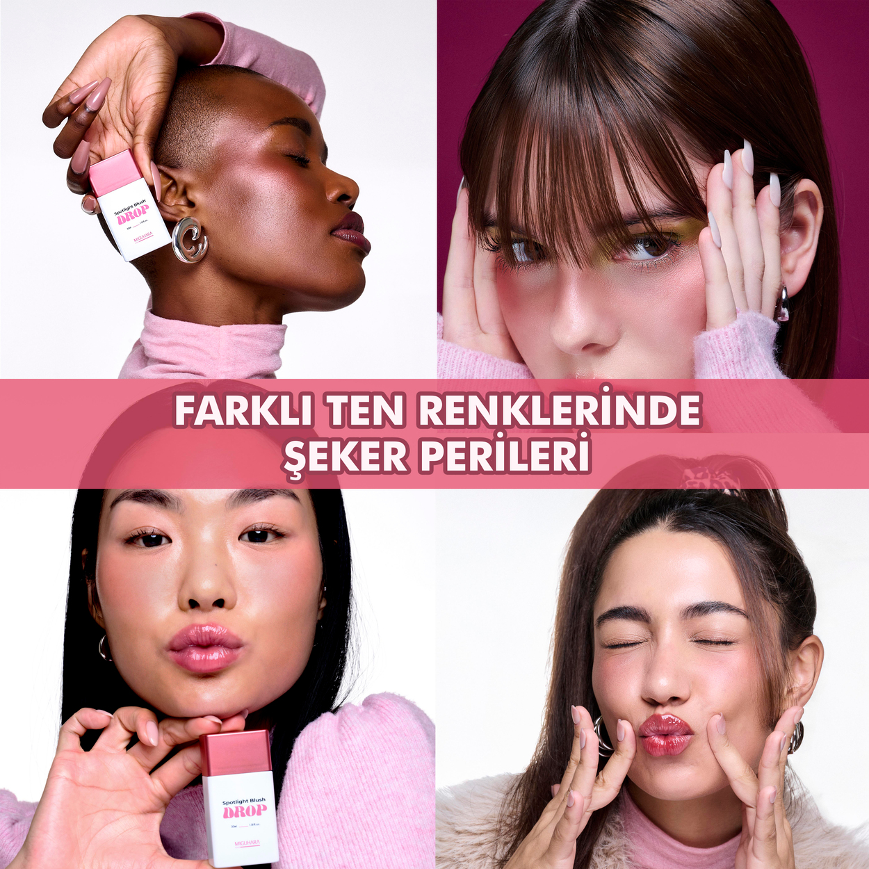 Miguhara Bakım Yapan Hibrit Allık - Spotlight Blush Drop Sugar Fairy - 30ml
