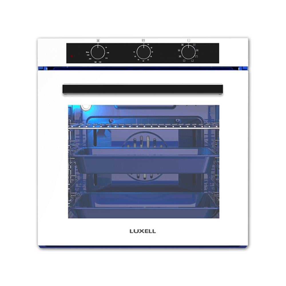 LUXELL A68-SF3 88LT BEYAZ 8 FONKSİYON MAVİ EMAYE ANKASTRE FIRIN
