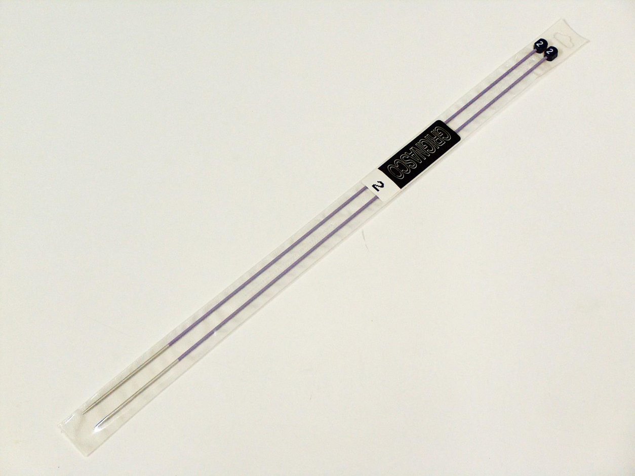 20 gr GRIGNASCO 40 cm - Size: 2 mm (US 0) GRIGNASCO ALUMINUM KNITTING NEEDLES Yarn .