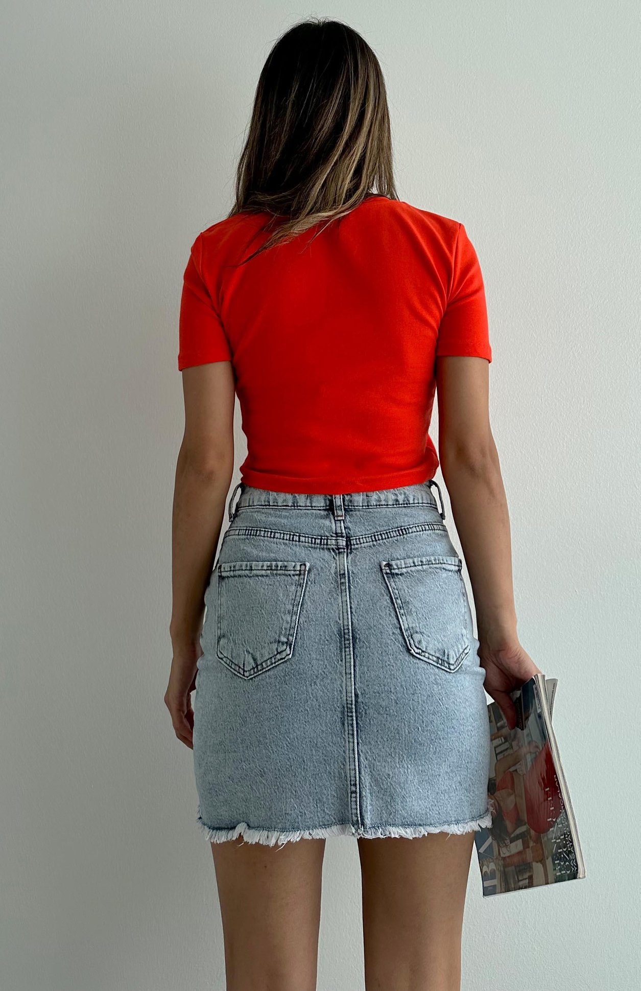 Crop Tshırt KIRMIZI