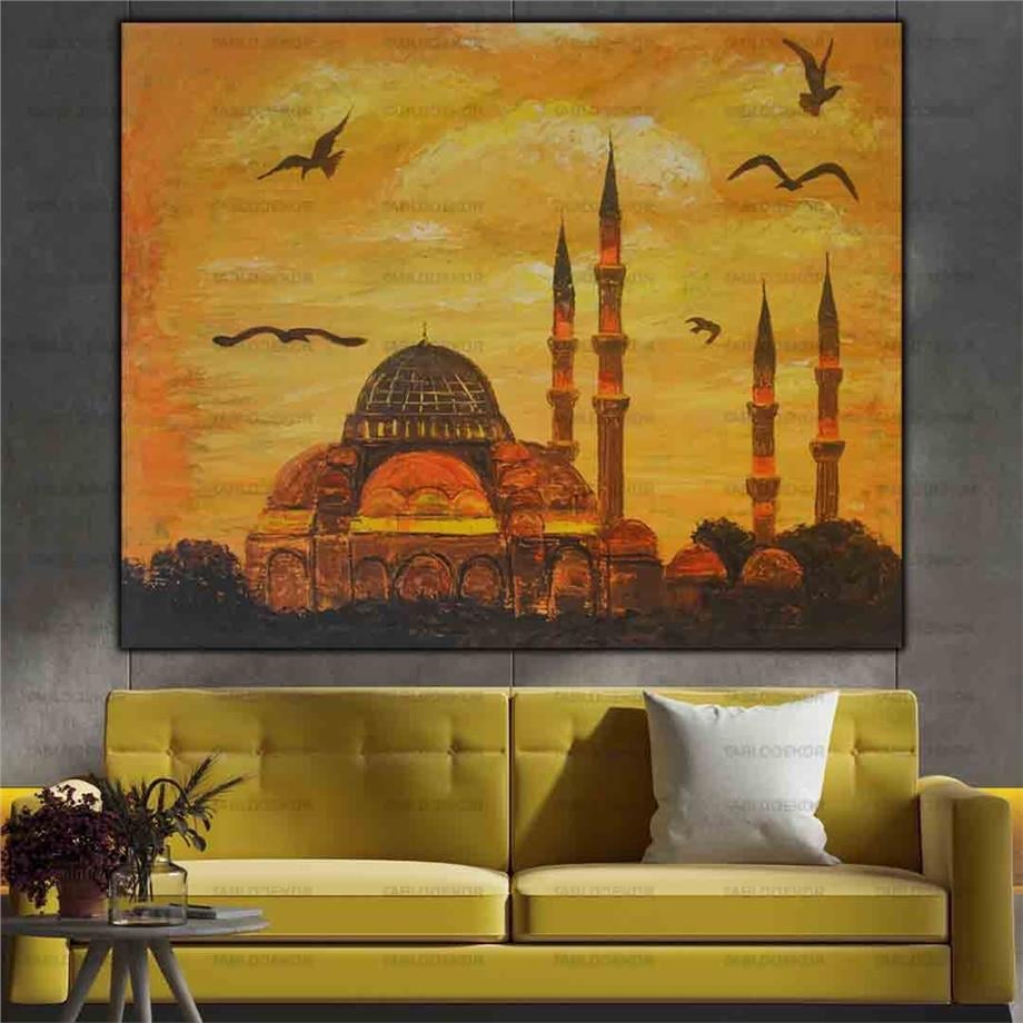 SULTAN AHMET CAMİİ VE KUŞLAR GÜN BATIMI ORİJİNAL YAĞLI BOYA TABLO ürününe, ORİJİNAL YAĞLI BOYA TABLOLAR kategorisinden hemen satın alabilirsiniz.