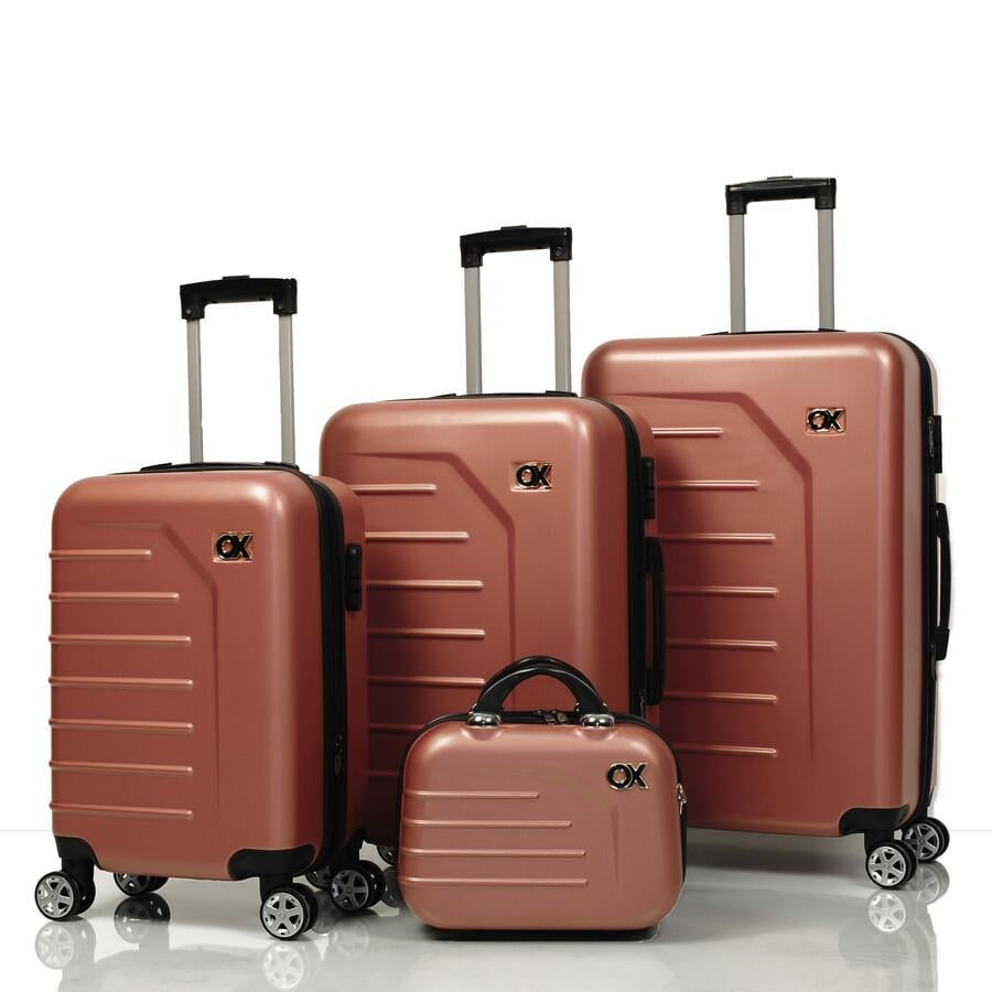 Ox Muscha  4 lü Rose Gold Valiz Seti