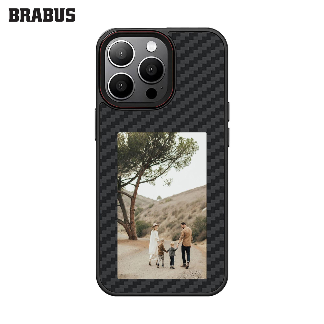 BRABUS iPhone 13 Pro NFC Ekran Resim Fotoğraf Yansıtmalı Parlak insta Kılıf