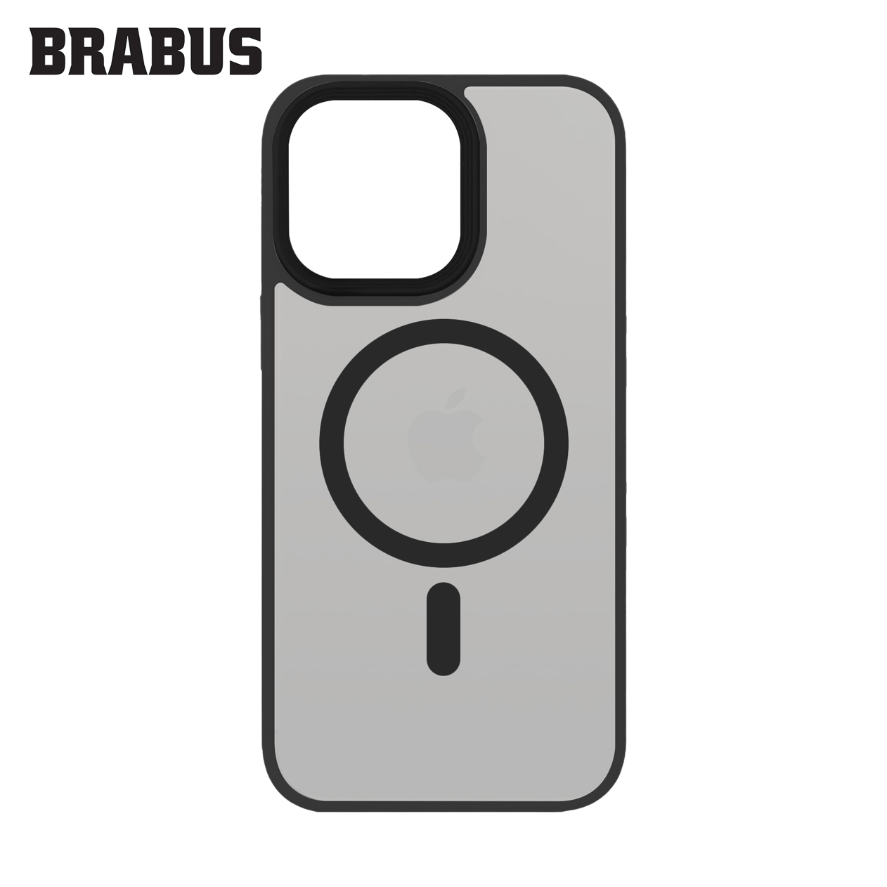 BRABUS iPhone 15 Pro Anti-Shock MagSafe Özellikli Kenarları Yumuşak Buzlu Mat Fall Silikon Kılıf