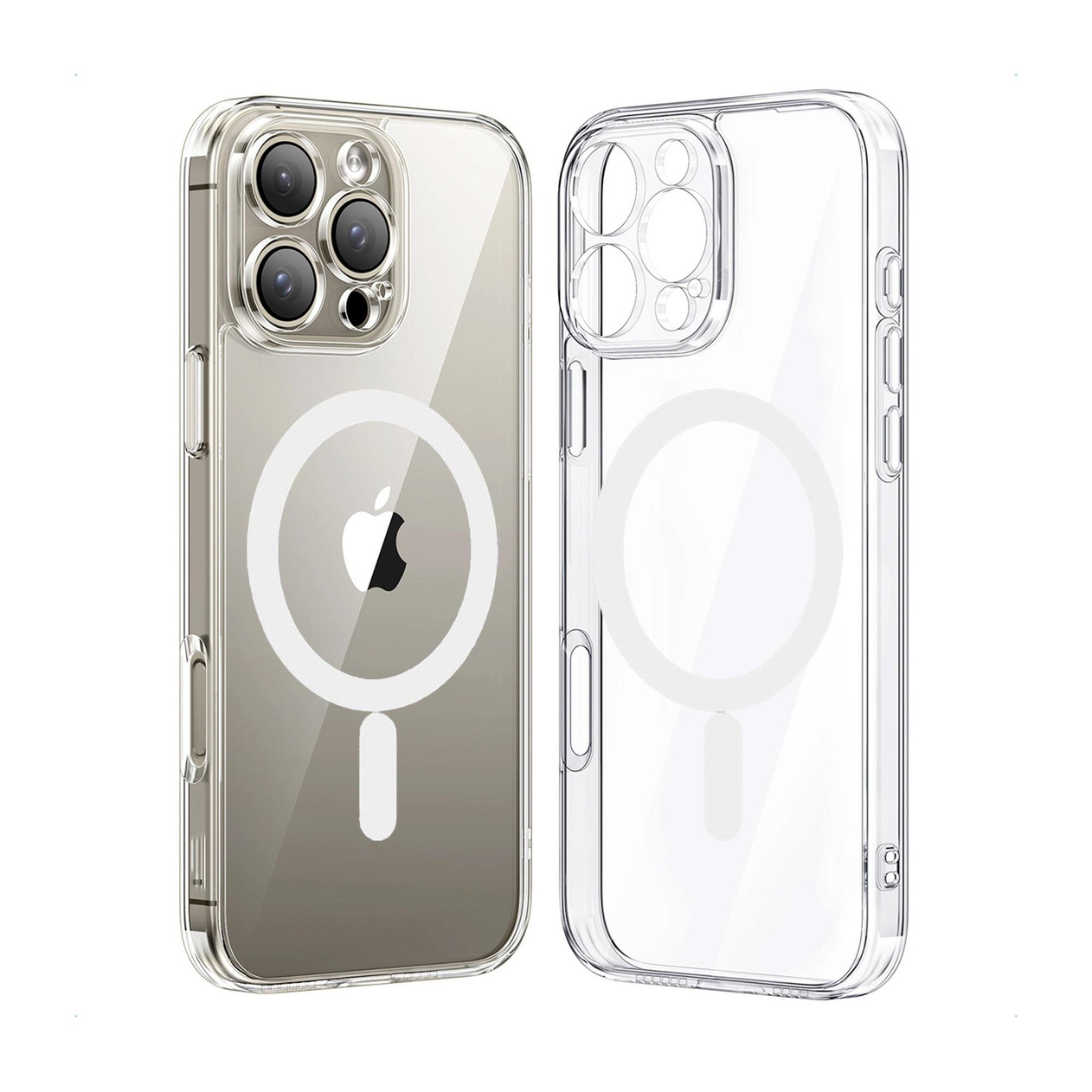 BRABUS iPhone 16 Pro Max MagSafe Özellikli Kamera Lens Mercek Korumalı İnce Slim Yumuşak Fox Silikon Kılıf