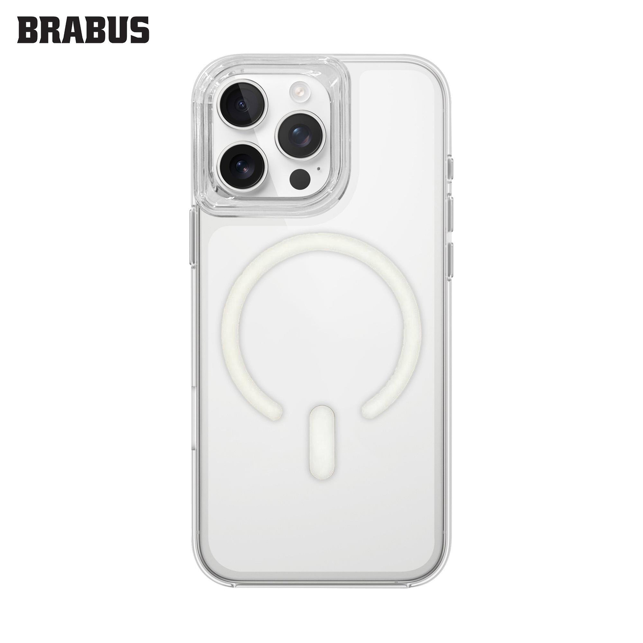 BRABUS Iphone 16 Pro Max Sert Silikon Ultra İnce Fıle Şeffaf Kılıf