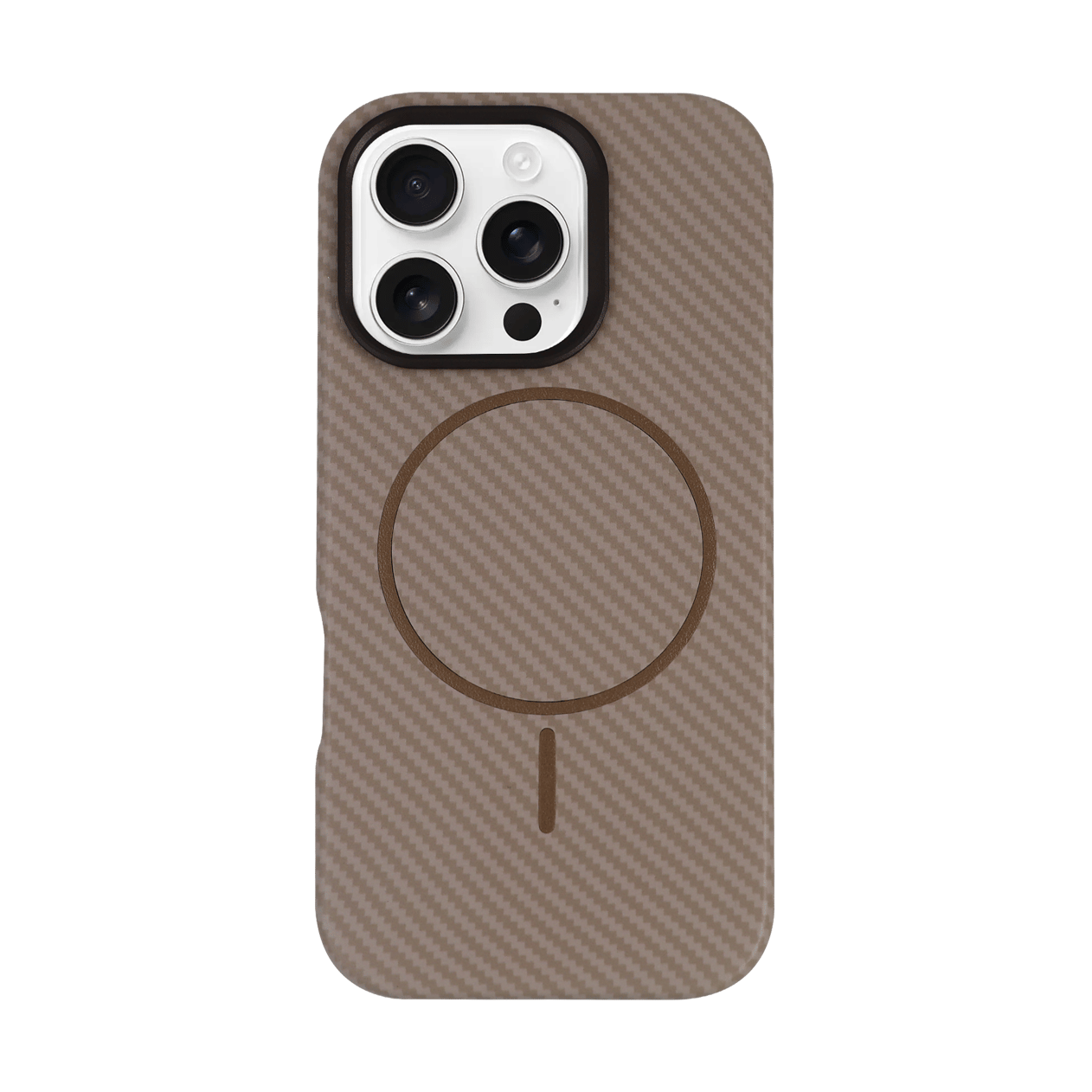 BRABUS iPhone 16 Pro Uyumlu Karbon Fiber Baskı Kaplamalı MagSafe Özellikli Patch Kılıf