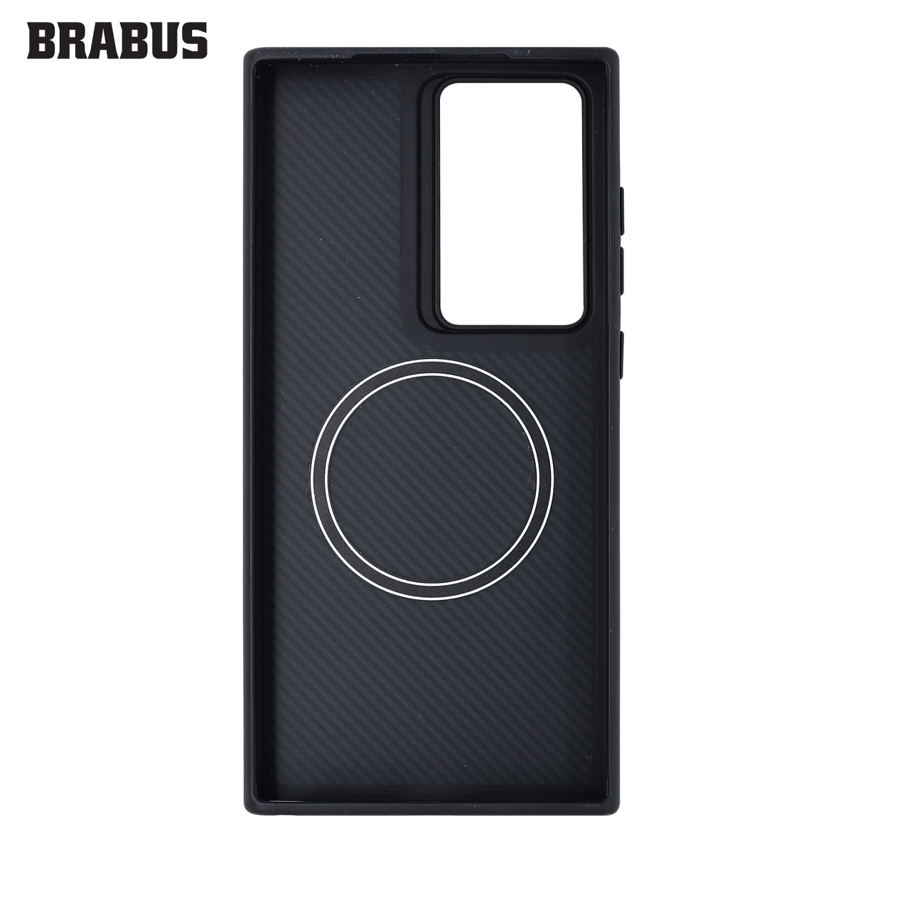 BRABUS S23 Ultra Gizli MagSafe Özellikli Karbon Kaplamalı Kenaları Yumuşak Silikon Nitro Kılıf