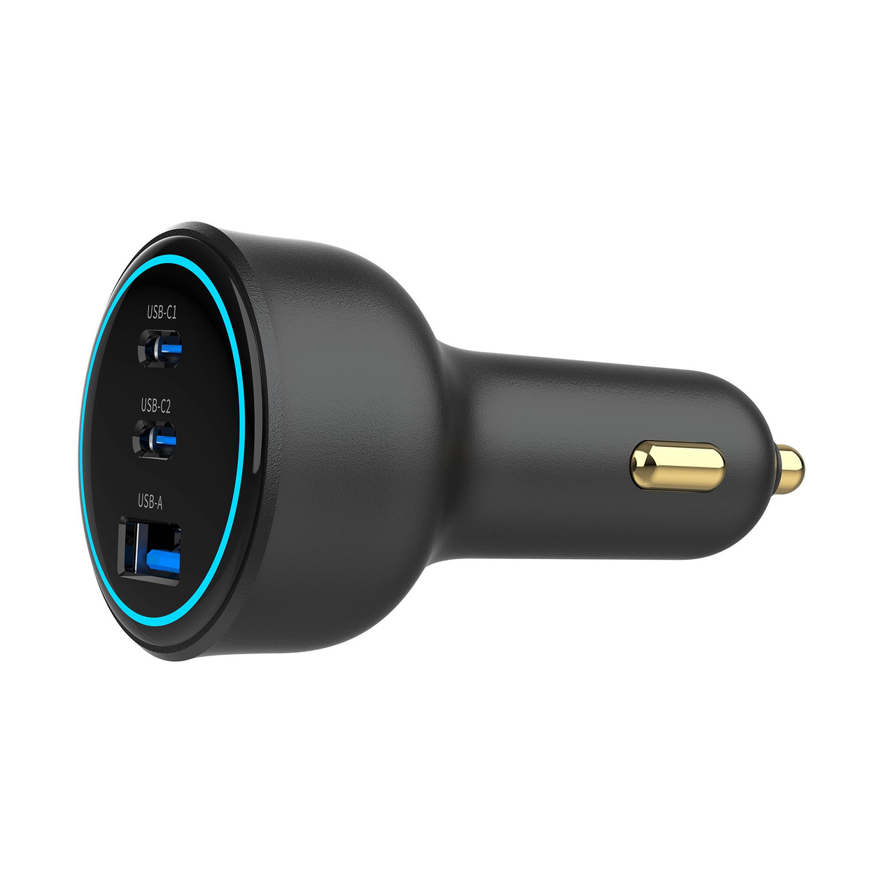 X-LEVELXC4054 138W QC 3.0 PD Fast Hızlı Çift USB-C / TYPE-C USB-A 3 Çıkışlı Araç içi Çakmaklık Şarj Aleti
