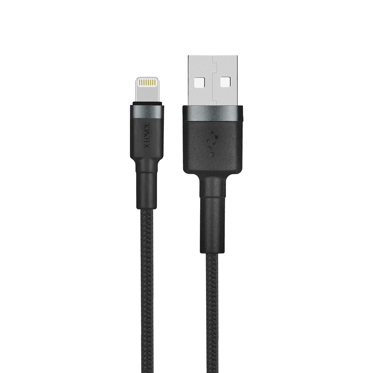 X-LEVELXCC8703 27W 3.3A Hızlı Fast USB-A to Lightning 1.2 Metre Hasır Data Şarj Veri Kablosu