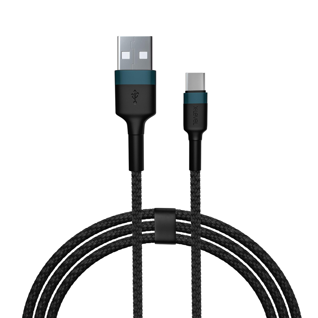 X-LEVELXCC8705 27W 3.3A Hızlı Fast USB-A to USB-C / TYPE-C 1.2 Metre Hasır Data Şarj Veri Kablosu