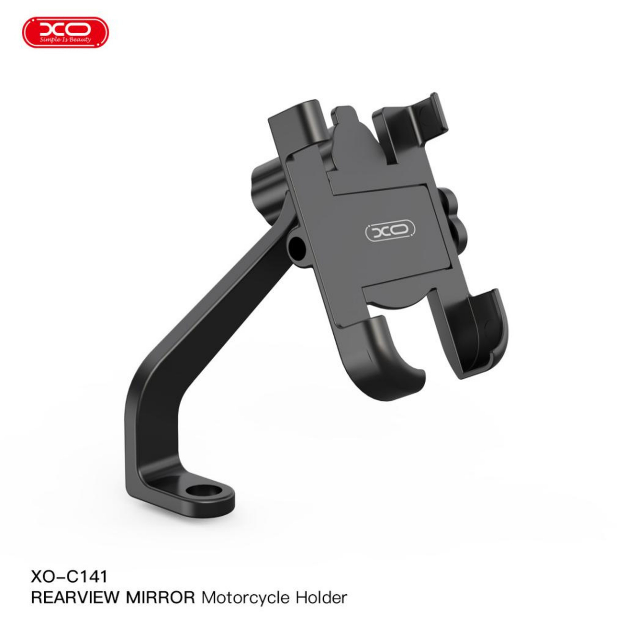 XO C141 Dikiz Yan Ayna Modeli Metal Motosiklet Bisiklet Telefon Tutucu