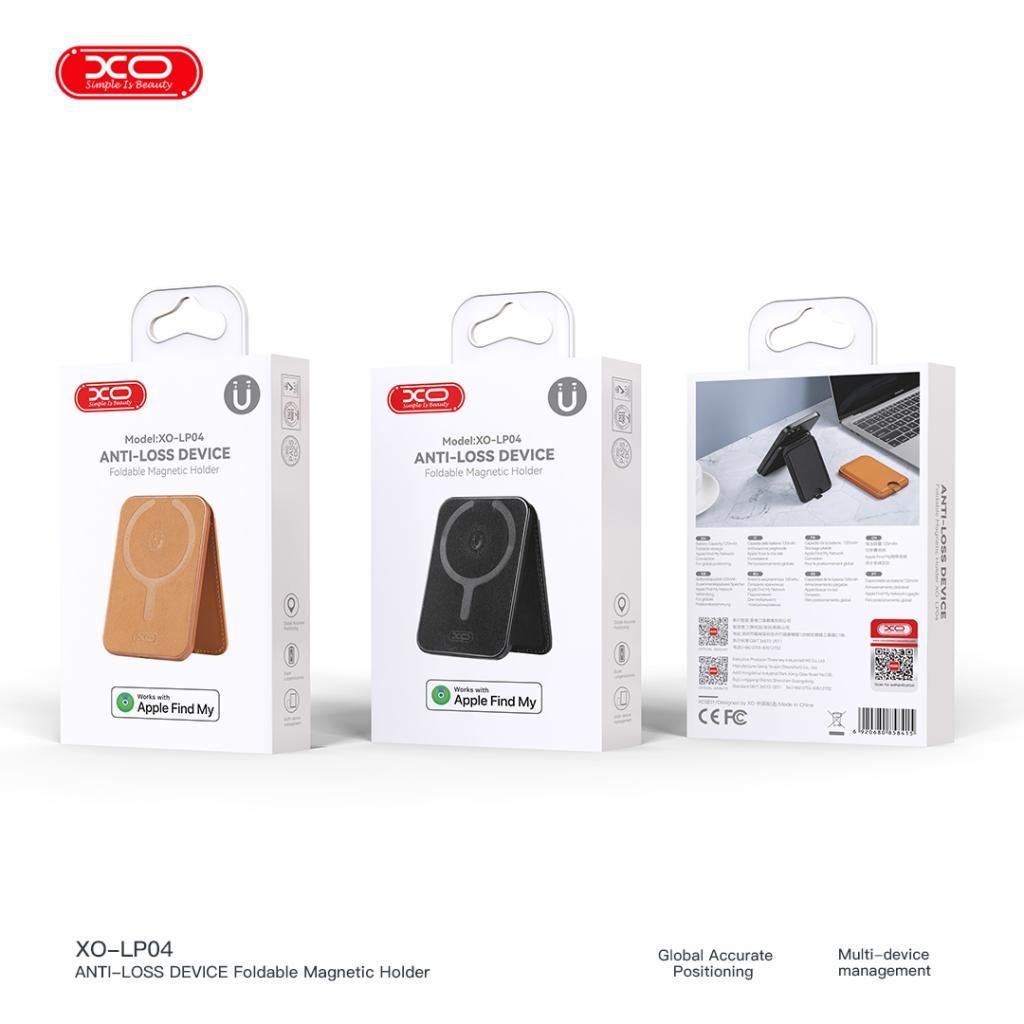 XO LP04 AirTag Özellikli Katlanır Magsafe Kartlık