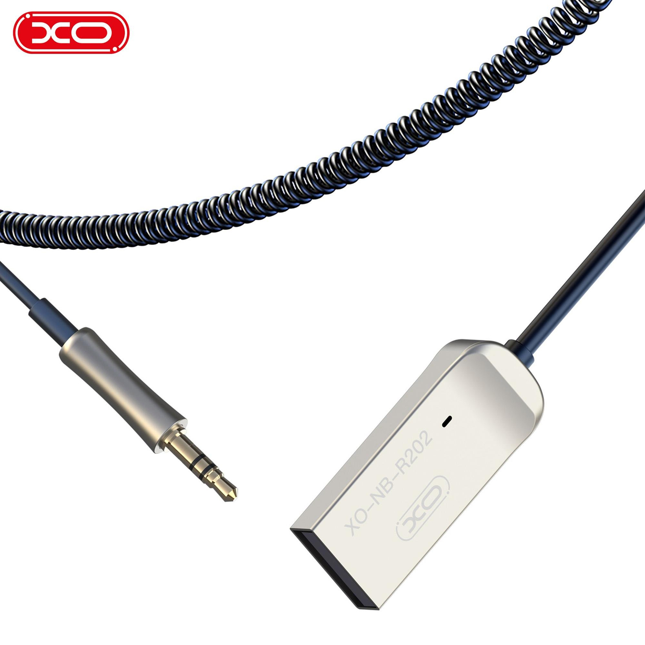 XO NB-R202 3.5 mm Jack Aux to USB-A Bluetooth Çevirici Alıcı Ses Aktarım Kablosu Dongle