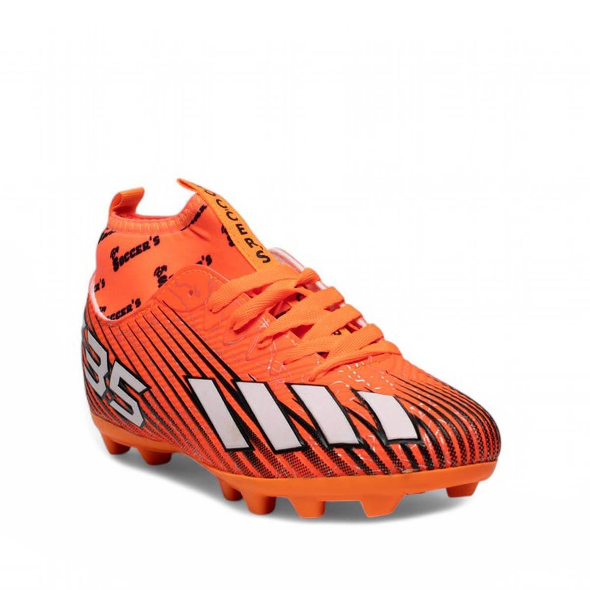 By Soccer'sBy Soccers Erkek F35 Krampon Oranj Beyaz