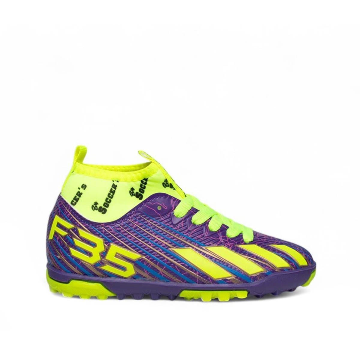 By Soccer'sBy Soccers Filet Halı Saha F35 Mor Sarı
