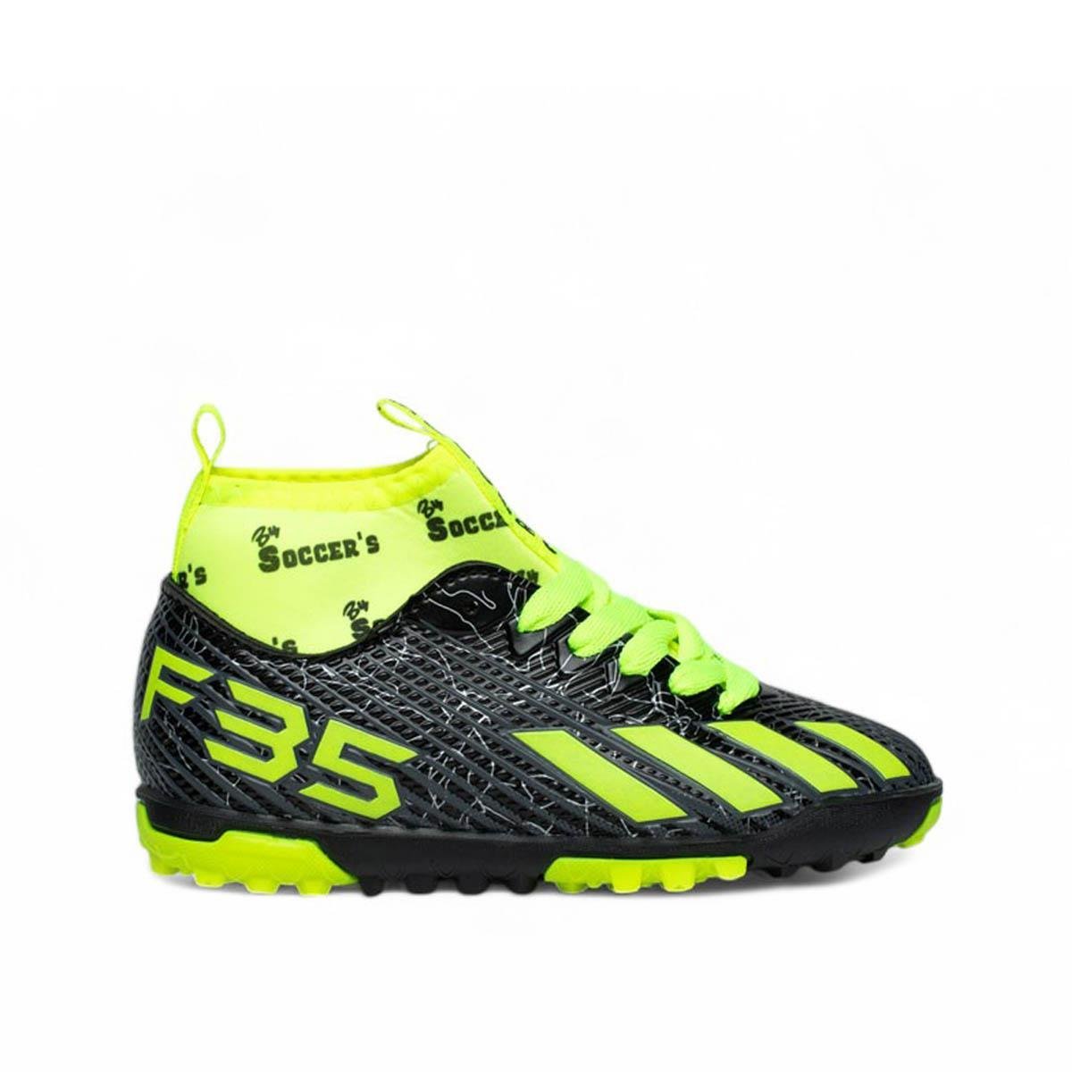 By Soccer'sBy Soccers Filet Halı Saha F35 Siyah Sarı