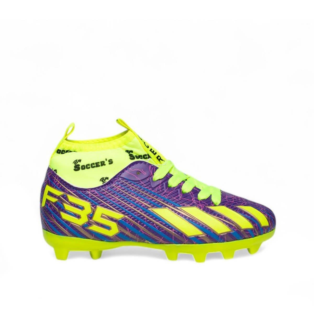 By Soccer'sBy Soccers Filet Krampon F35 Mor Sarı