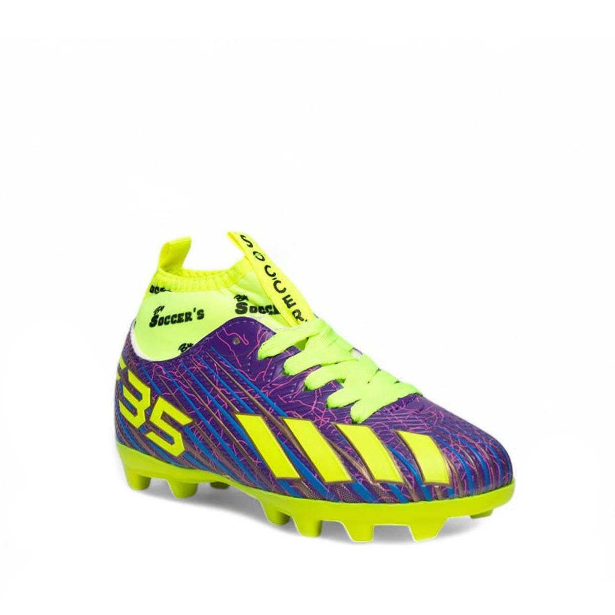 By Soccer'sBy Soccers Filet Krampon F35 Mor Sarı