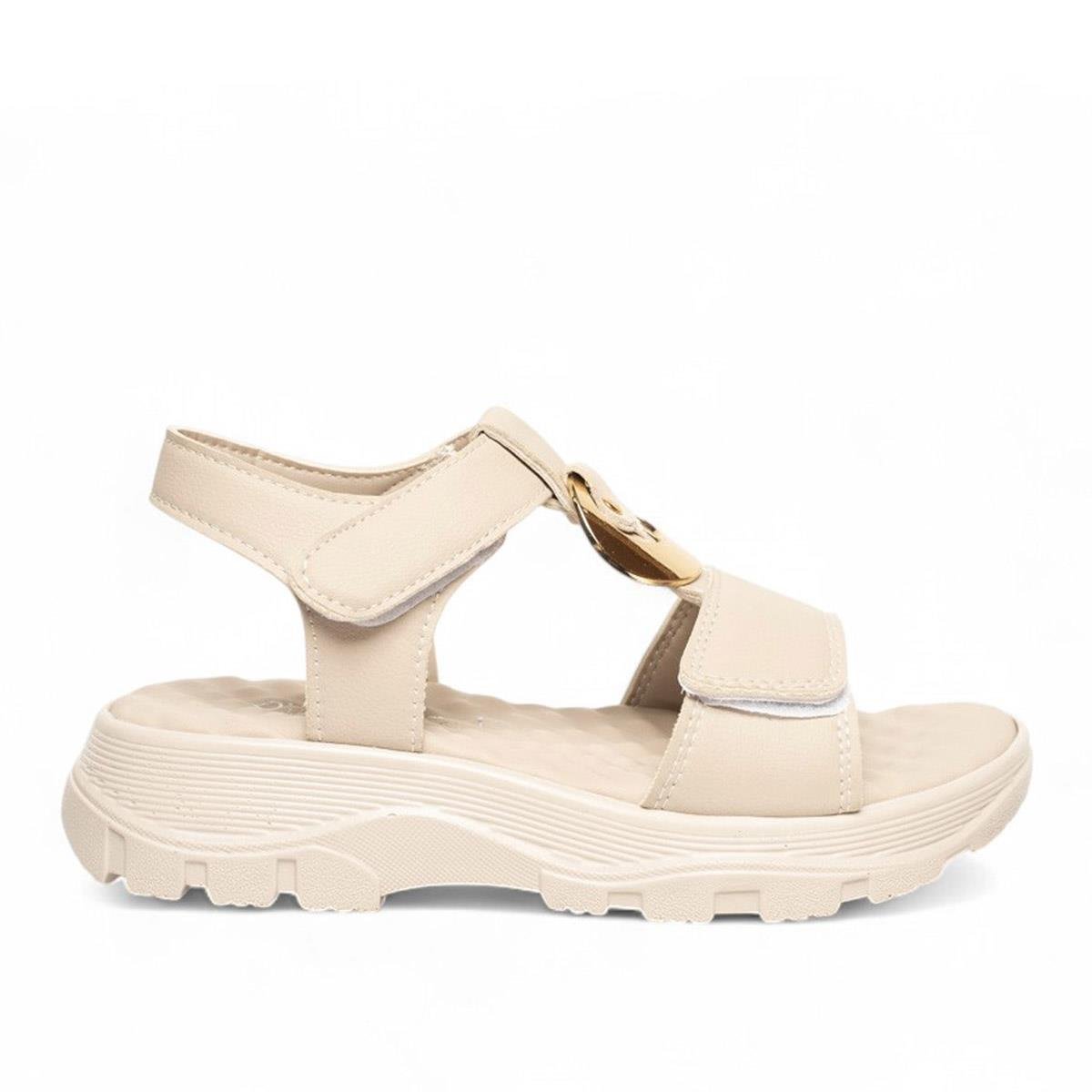 Diva ModDiva Mod Zenne Günlük Sandalet 1200 Cilt Bej