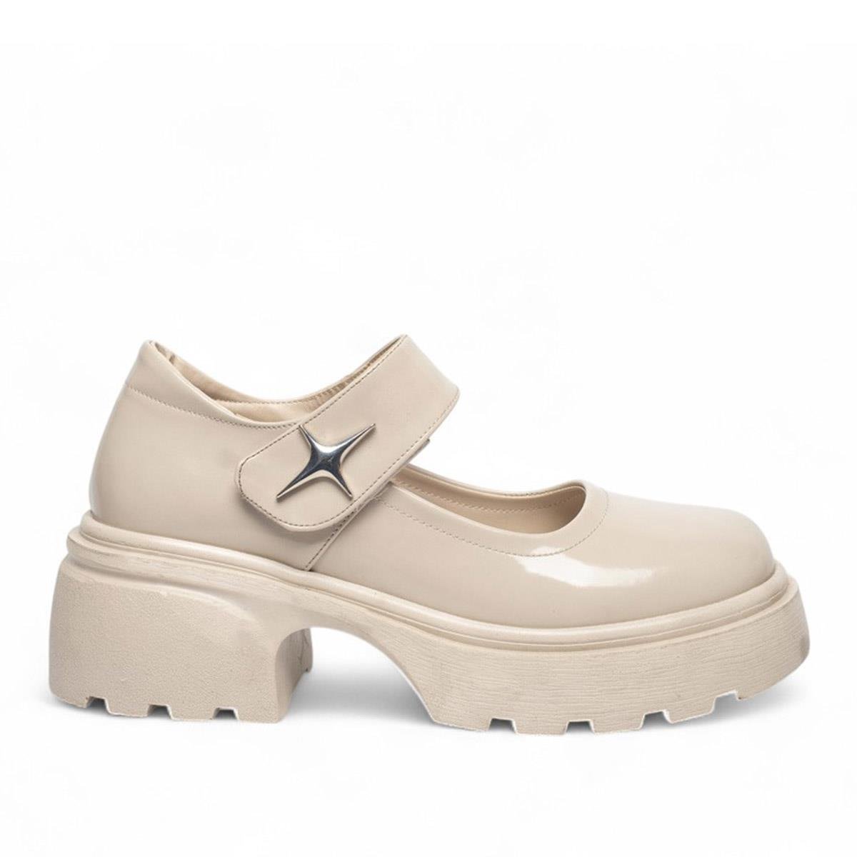 Diva ModDiva Mod Zenne Loafer Ayakkabı 2800 Rugan Bej