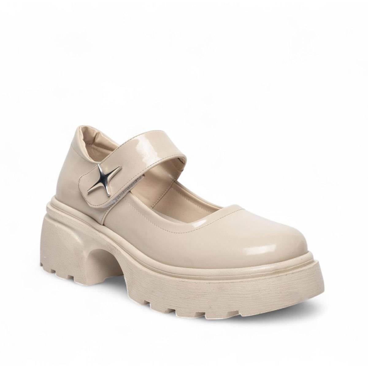 Diva ModDiva Mod Zenne Loafer Ayakkabı 2800 Rugan Bej