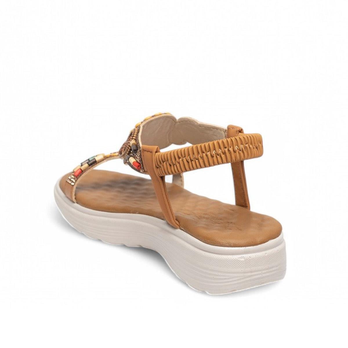 Diva ModGenel Zenne Günlük Sandalet 011 Taba