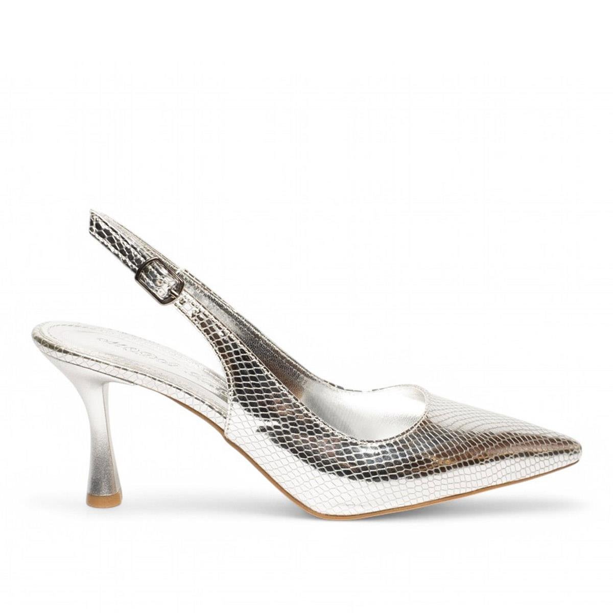 Genel MarkalarGenel Zenne Stiletto 418 Rugan Kroko Gümüş