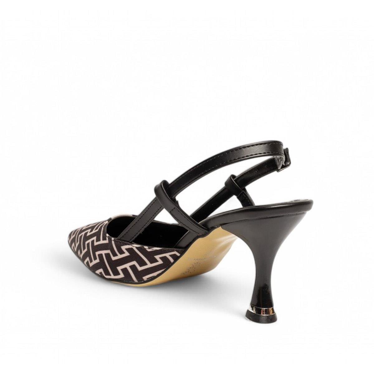 Su PerisiGenel Zenne Stiletto 720-1 Damalı Kot Siyah