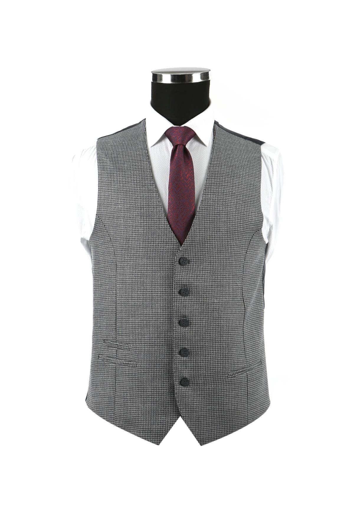 Dar Kalıp - Slim Fit Serili Takım Elbise-Jakamen  Mono Yaka  Serili• Takım ElbiseJakamen