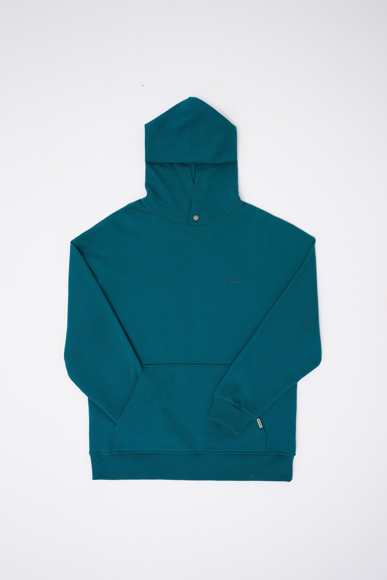 Erkek Basic Diyagonel Hoodie OIL GREEN