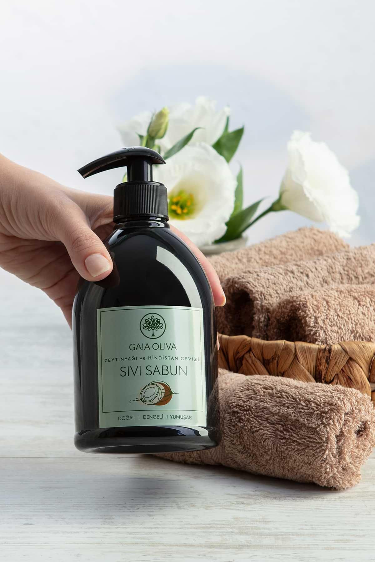 Zeytinyağlı Hindistan Cevizli Sıvı Sabun  500 ml