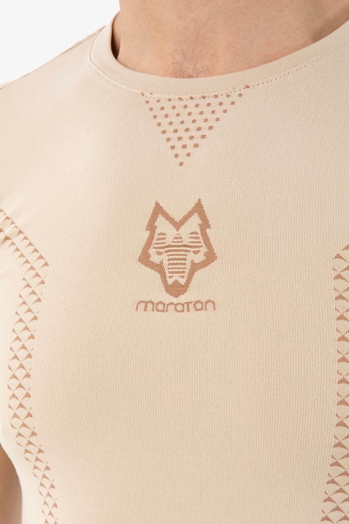 Maraton Active SlimFit Erkek Bisiklet Yaka  Kısa Kol Koşu T-shirt 821074