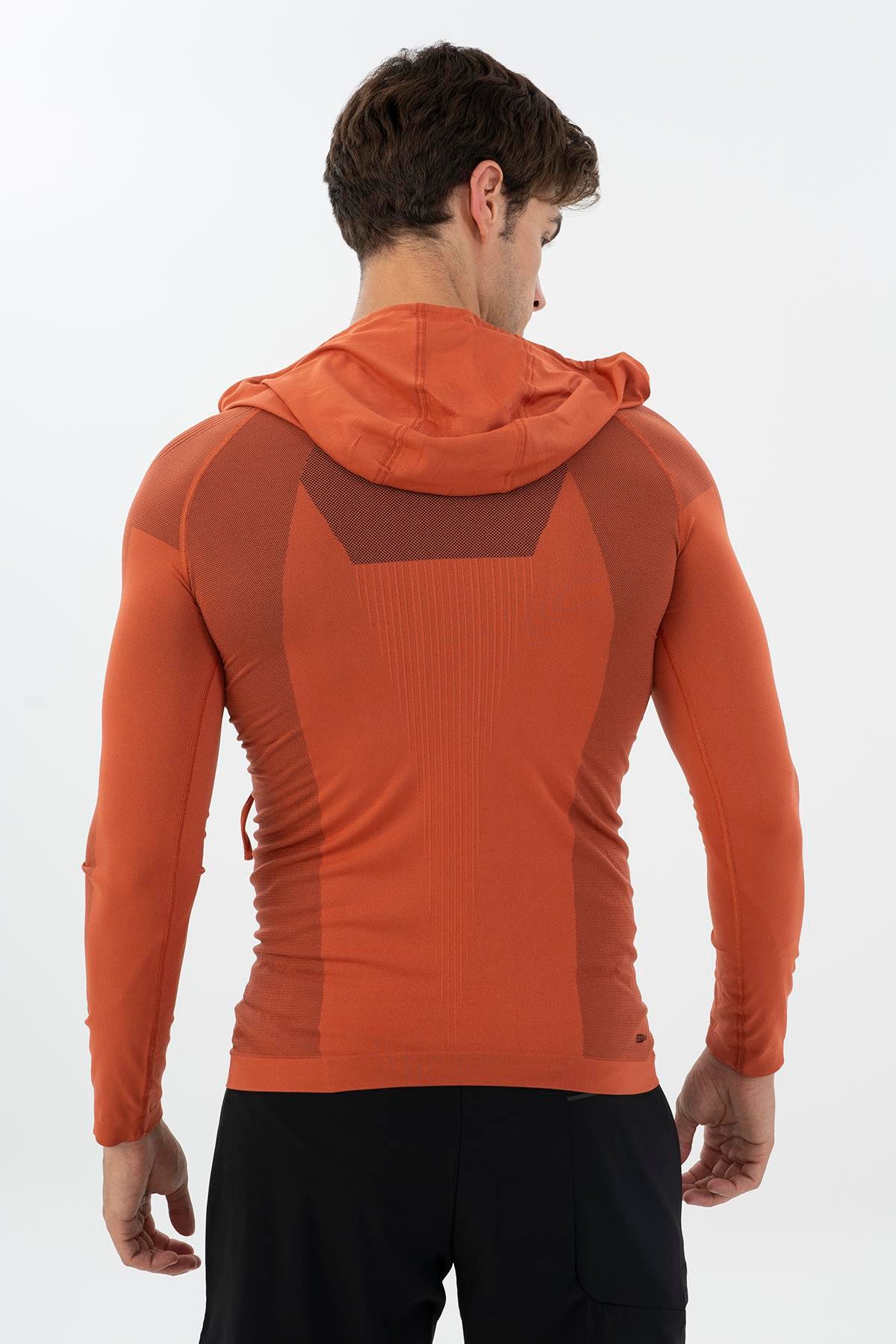 Maraton Active SlimFit Erkek Kapşonlu  Uzun Kol Koşu Sweatshirt 826029