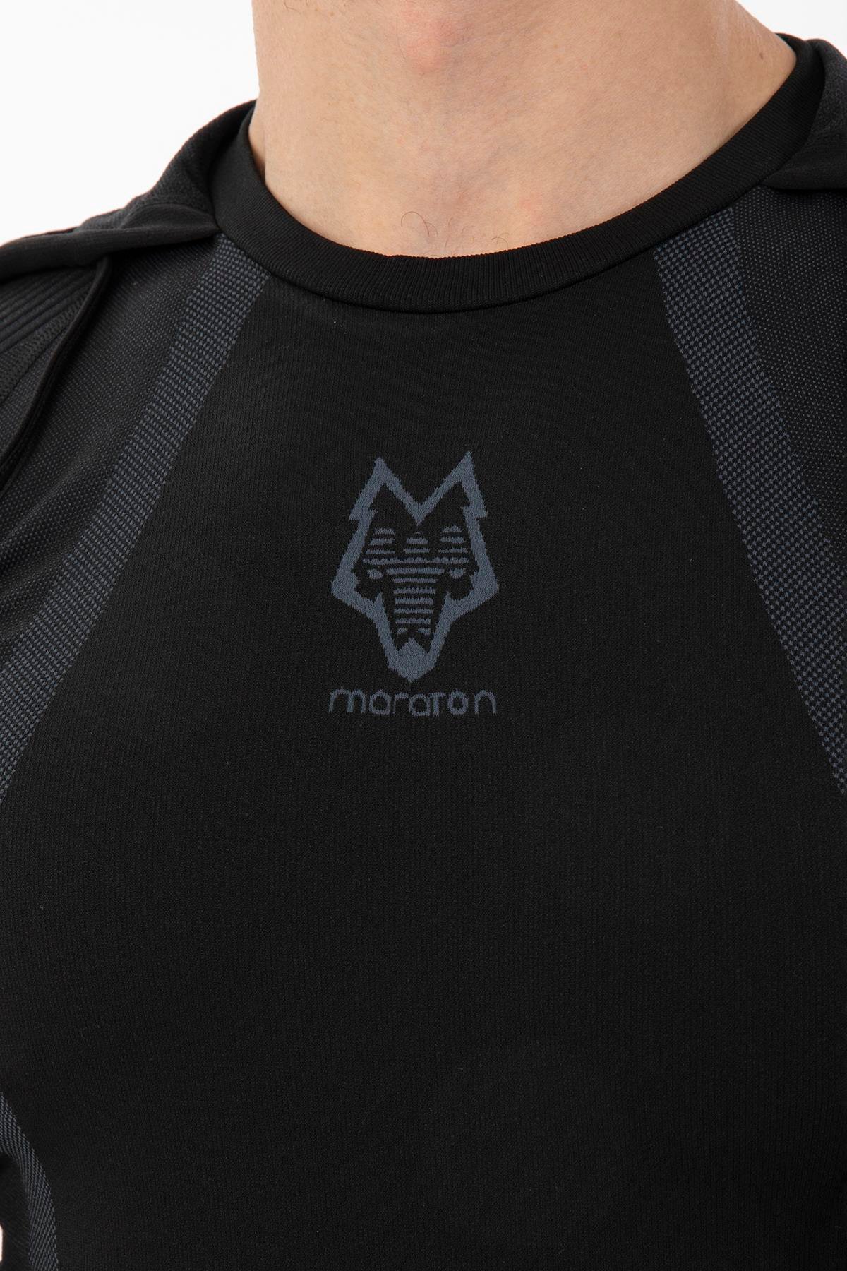 Maraton Active SlimFit Erkek Kapşonlu  Uzun Kol Koşu Sweatshirt 826029