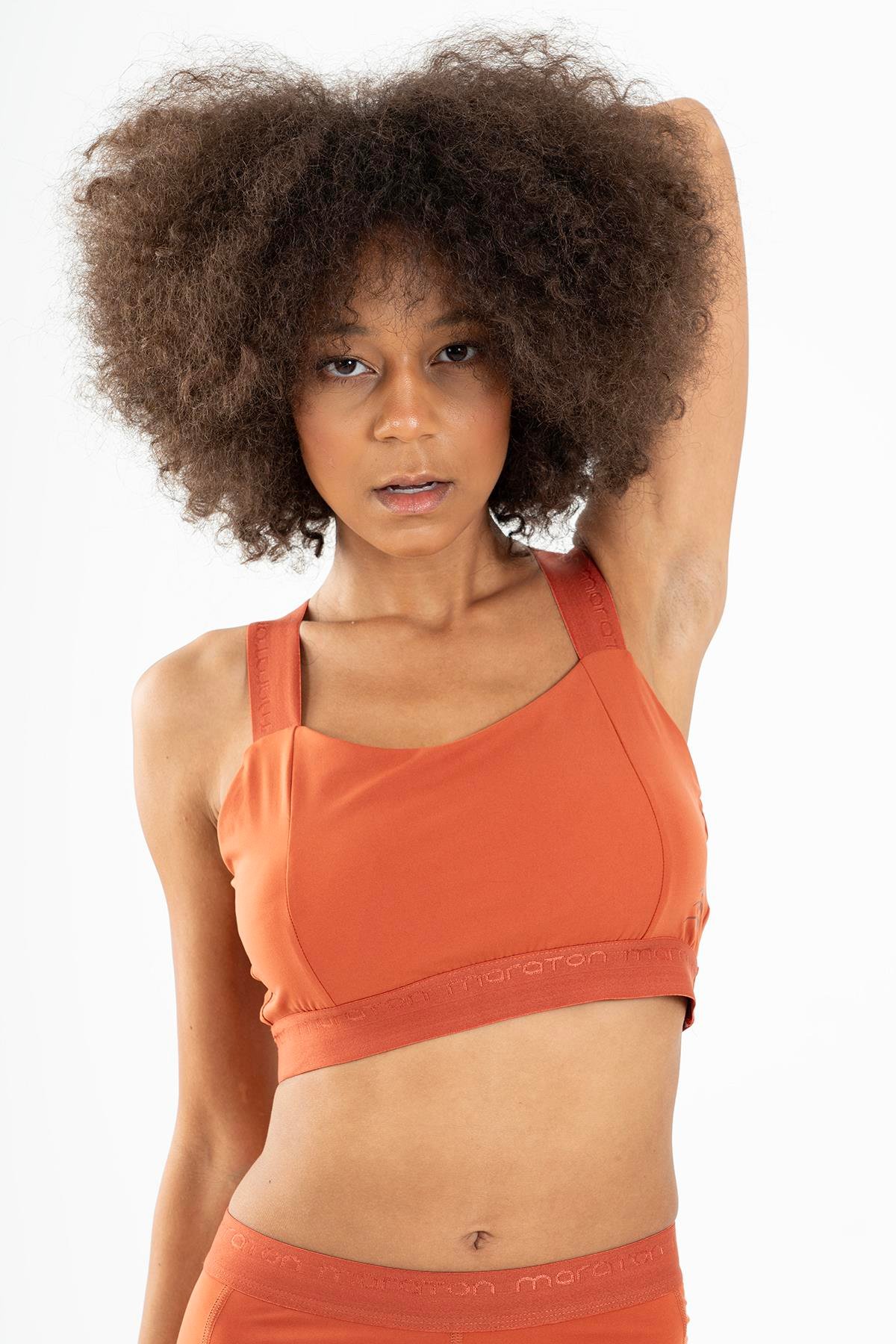 Maraton Active SlimFit Kadın Atlet Yaka  Kolsuz Fitness Bra 22128