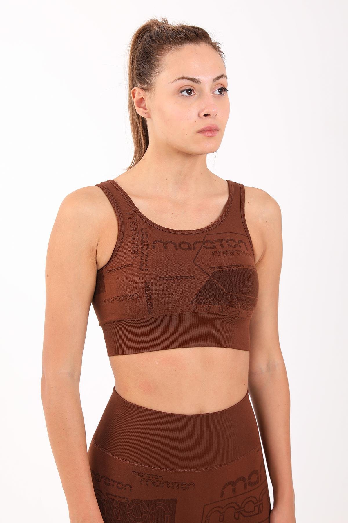 Maraton Active SlimFit Kadın Atlet Yaka  Kolsuz Koşu Bra 813065