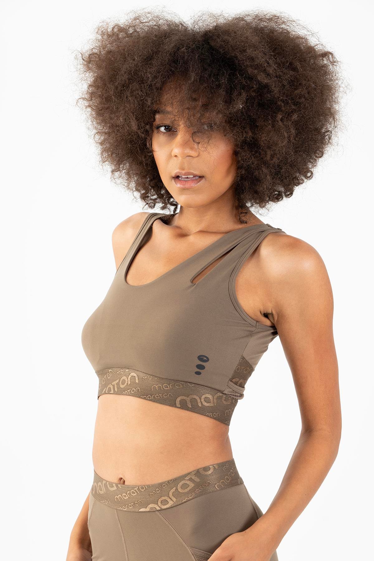 Maraton Active SlimFit Kadın Atlet Yaka  Kolsuz Fitness Bra 21972